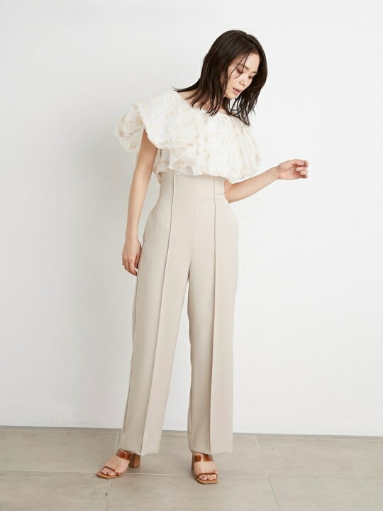 楽天市場】【SALE／50%OFF】センタータックハイウェストパンツ SNIDEL  
