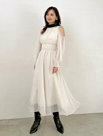 【SALE／50%OFF】コールドショルダーボウタイワンピース SNIDEL スナイデル ワンピース・ドレス ワンピース ネイビー【RBA_E】【送料無料】[Rakuten Fashion]