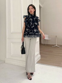 【00サイズあり】Sustainableストレッチフレアデニムパンツ SNIDEL スナイデル パンツ ジーンズ・デニムパンツ ブラック【送料無料】[Rakuten Fashion]