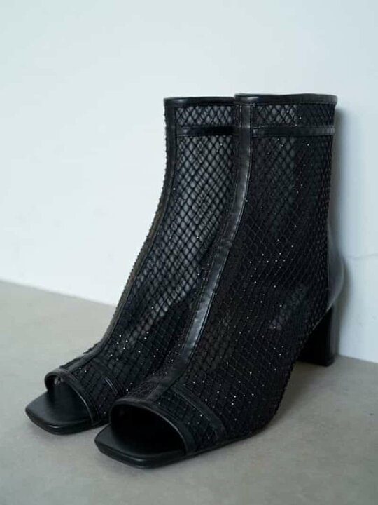 楽天市場】【SALE／50%OFF】バリエオープントゥメッシュブーツ SNIDEL 