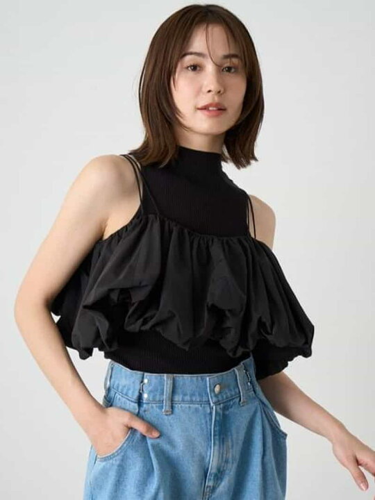 楽天市場】【SALE／50%OFF】バルーンキャミ*ノースリニットプル 