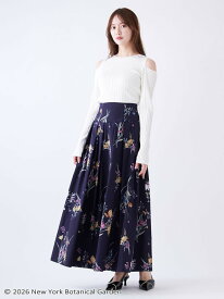 【SALE／30%OFF】NYBG タックフレアマキシスカート SNIDEL スナイデル スカート ロング・マキシスカート ホワイト ネイビー【RBA_E】【送料無料】[Rakuten Fashion]