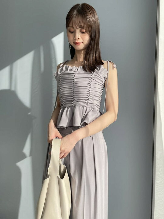 楽天市場】【SALE／50%OFF】Sustainableギャザーデザインビスチェ 