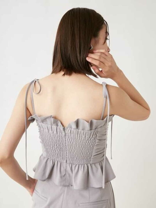 楽天市場】【SALE／50%OFF】Sustainableギャザーデザインビスチェ 
