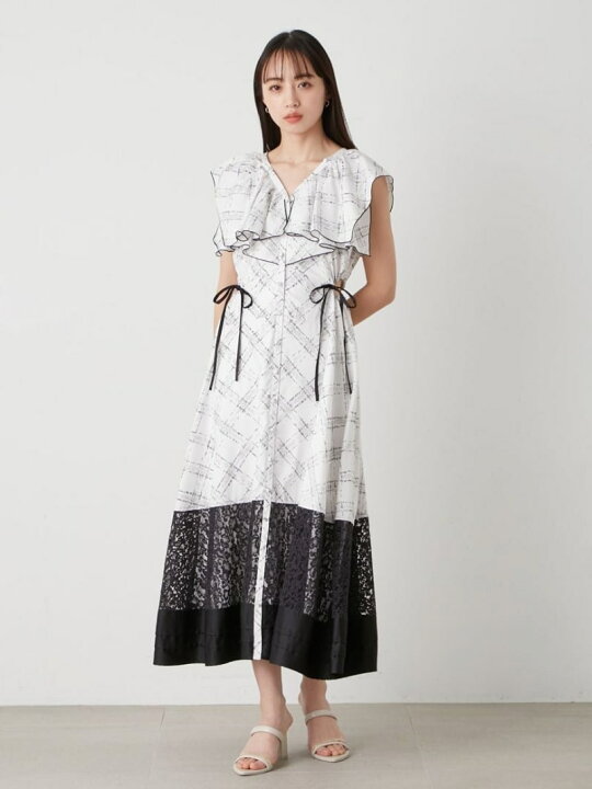 楽天市場】【SALE／50%OFF】プリントラッフルカラーワンピース SNIDEL  