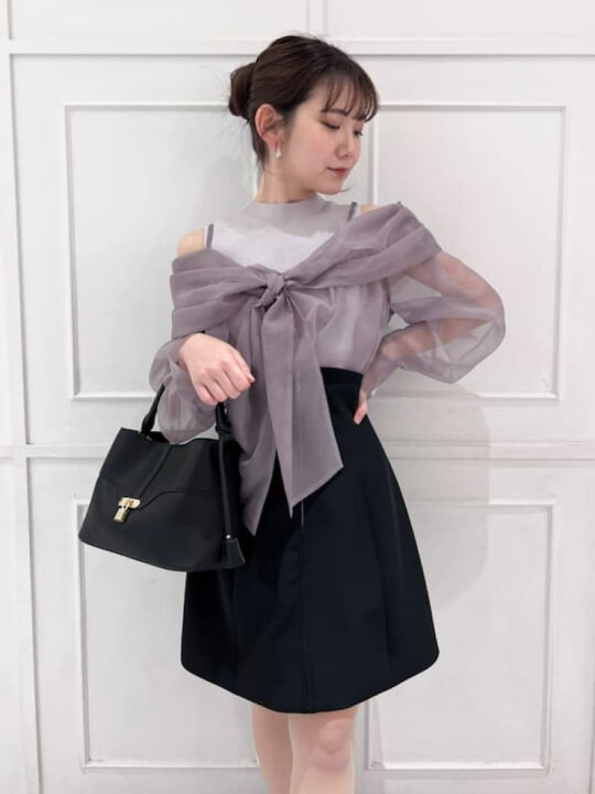 楽天市場】【SALE／50%OFF】リボンシャツキャミセットニット SNIDEL  