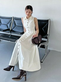 【SALE／50%OFF】Sustainableコルセットディテールシャツワンピース SNIDEL スナイデル ワンピース・ドレス ワンピース【RBA_E】【送料無料】[Rakuten Fashion]