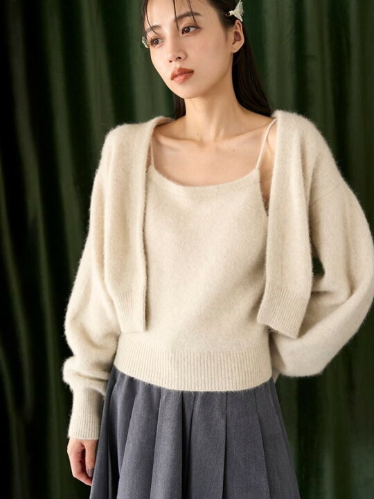 楽天市場】【SALE／50%OFF】フォックスキャミ×カーデアンサンブル 