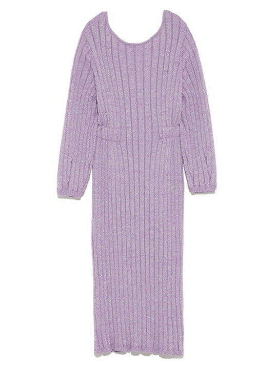 楽天市場 Rakuten Fashion Sale 45 Off バックカシュクールラメニットop Snidel スナイデル ワンピース ニットワンピース パープル ベージュ ホワイト Rba E 送料無料 Snidel スナイデル