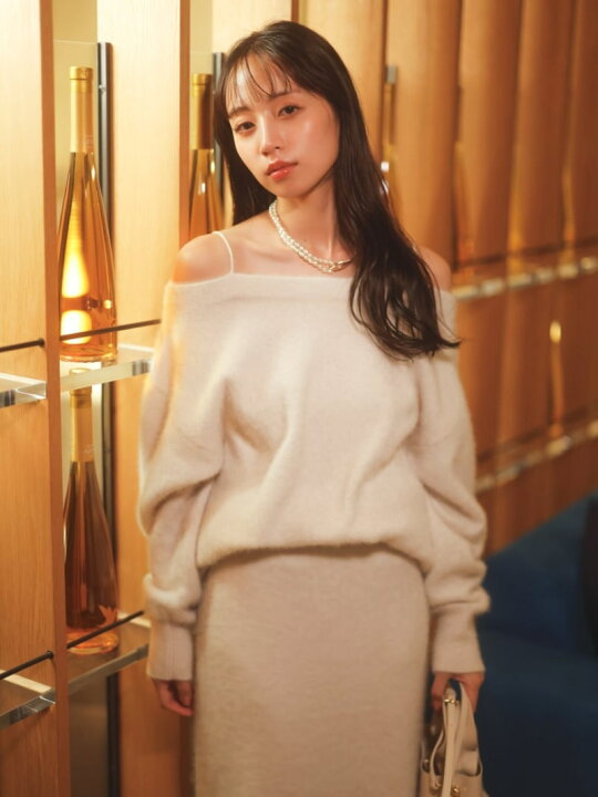 楽天市場】【SALE／50%OFF】フォックスカシミヤキャミオフショルプル  