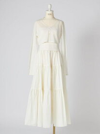 【SALE／50%OFF】ボリュームスカートドッキングニットワンピース SNIDEL スナイデル ワンピース・ドレス ワンピース ブラック【RBA_E】【送料無料】[Rakuten Fashion]
