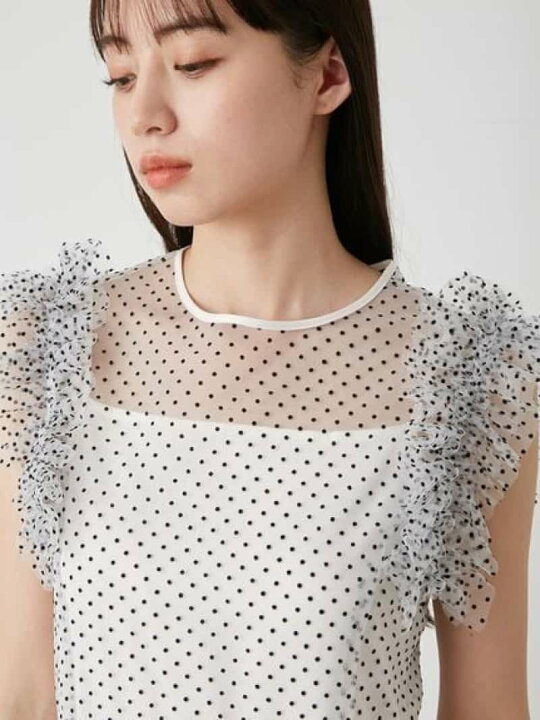楽天市場】【SALE／50%OFF】ランダムフリルチュールドレス SNIDEL 