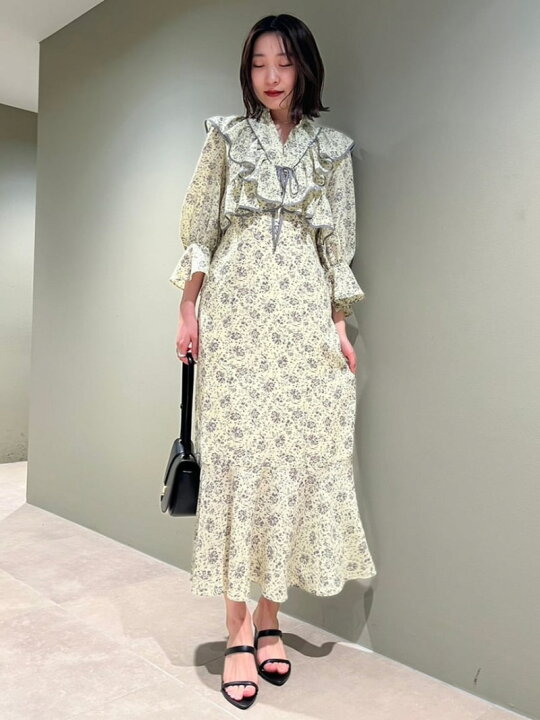 楽天市場】【SALE／50%OFF】ボレロライクフリルプリントワンピース  