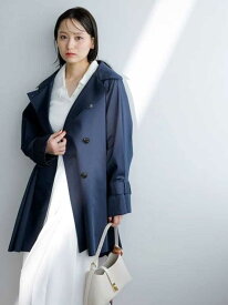 【SALE／50%OFF】ミドルフレアトレンチコート SNIDEL スナイデル ジャケット・アウター その他のジャケット・アウター ネイビー ベージュ【RBA_E】【送料無料】[Rakuten Fashion]