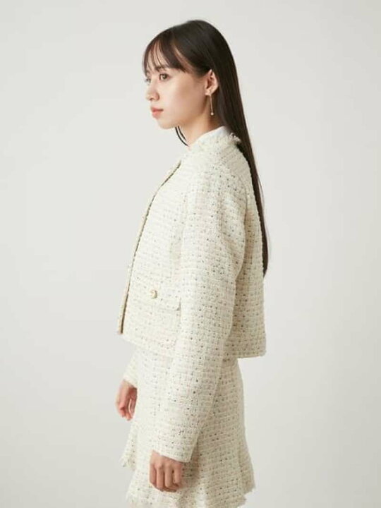 楽天市場】【SALE／50%OFF】ミドルツイードジャケット SNIDEL 