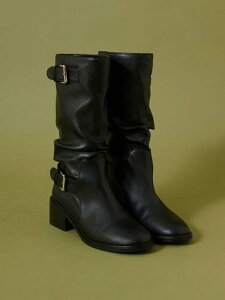 �ySALE�^50%OFF�z���[�Y�o�b�N���V���[�g�u�[�c SNIDEL �X�i�C�f�� �V���[�Y�E�C �u�[�c �u���b�N�yRBA_E�z�y���������z[Rakuten Fashion]