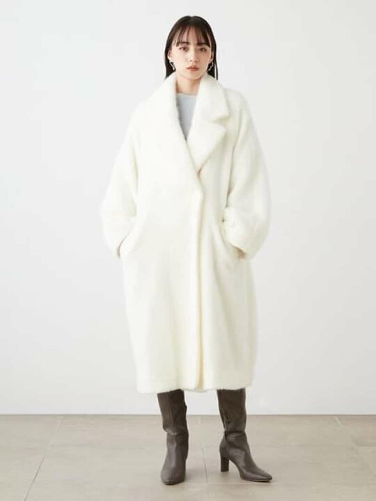 楽天市場】【SALE／50%OFF】シャギーコクーンコート SNIDEL スナイデル 