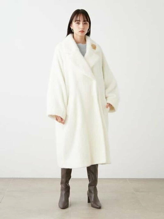 楽天市場】【SALE／50%OFF】シャギーコクーンコート SNIDEL スナイデル 