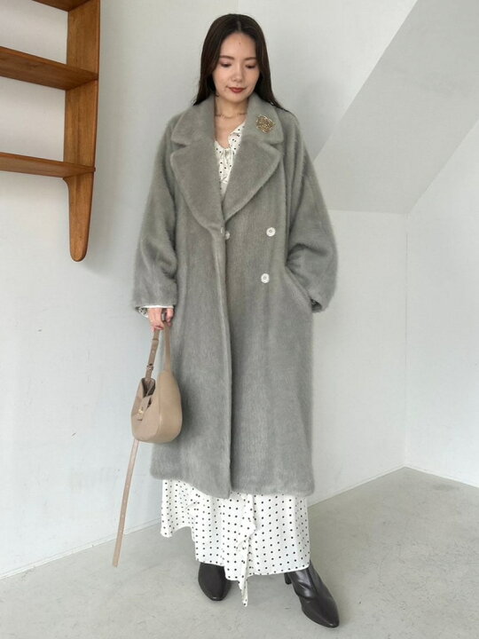 楽天市場】【SALE／50%OFF】シャギーコクーンコート SNIDEL スナイデル 