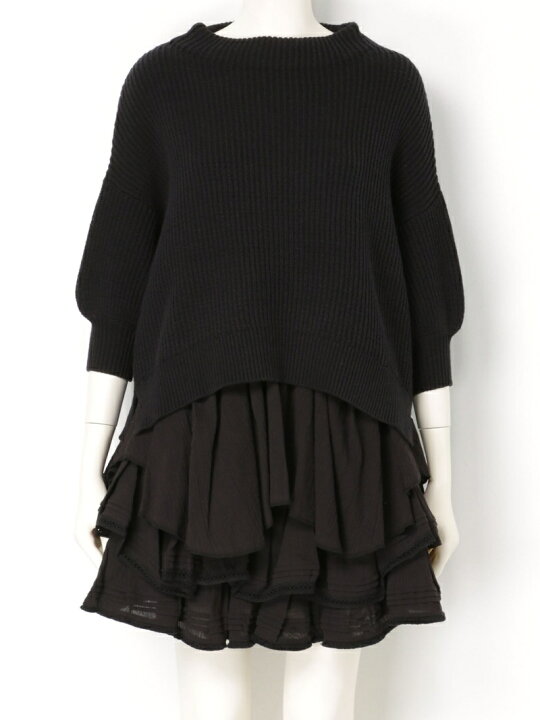 楽天市場】【SALE／40%OFF】オフタートルニットコンビワンピース  