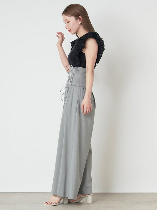 楽天市場】【SALE／50%OFF】シャーリングギャザーパンツ SNIDEL  