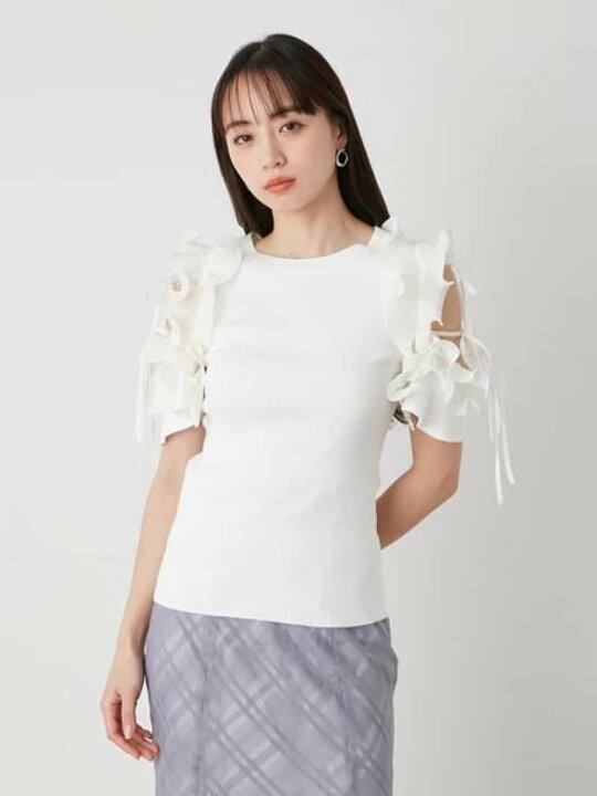 楽天市場】【SALE／30%OFF】デザインフリルニットプルオーバー SNIDEL 