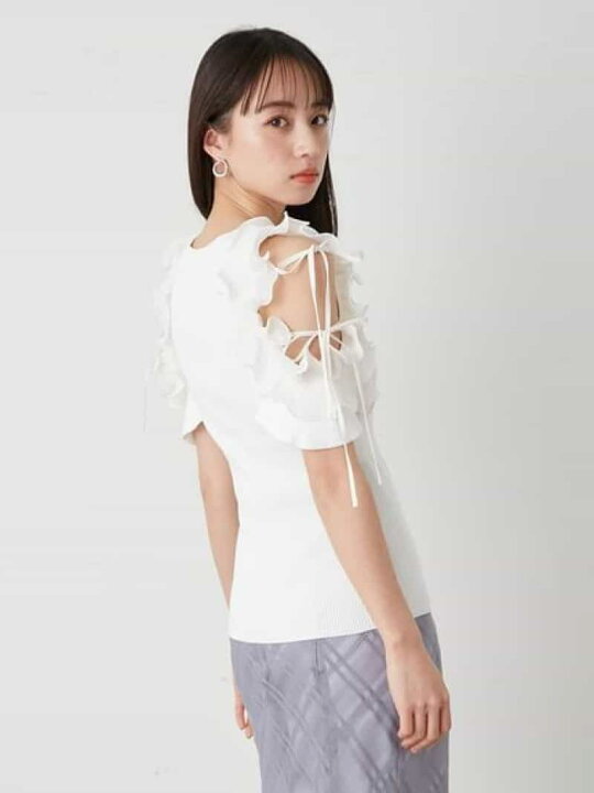 楽天市場】【SALE／30%OFF】デザインフリルニットプルオーバー SNIDEL 