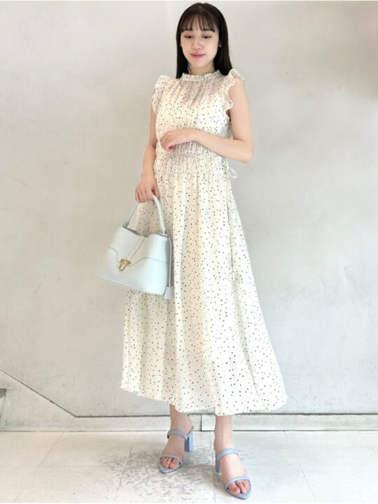 楽天市場】【SALE／50%OFF】シフォンギャザーノースリワンピース 