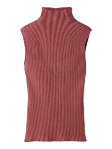 �ySALE�^50%OFF�zSustainable�m�[�X�������j�b�g�v���I�[�o�[ SNIDEL �X�i�C�f�� �g�b�v�X �j�b�g �u���b�N �s���N�yRBA_E�z[Rakuten Fashion]