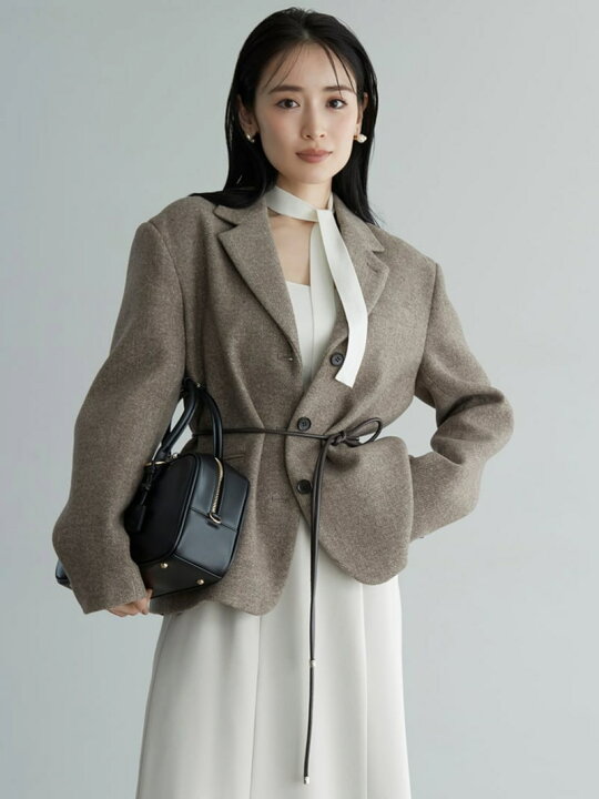 楽天市場】【SALE／50%OFF】ベルテッドオーバーサイズジャケット  