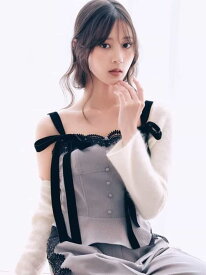 【セットアップ対応】コルセットビスチェキャミ SNIDEL スナイデル トップス シャツ・ブラウス ブラック グレー【先行予約】*【送料無料】[Rakuten Fashion]