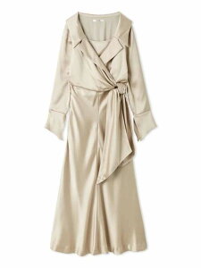 �ySALE�^50%OFF�z�o���G�J�V���N�[�������s�[�X SNIDEL �X�i�C�f�� �����s�[�X�E�h���X �����s�[�X �x�[�W�� �O���[�yRBA_E�z�y���������z[Rakuten Fashion]