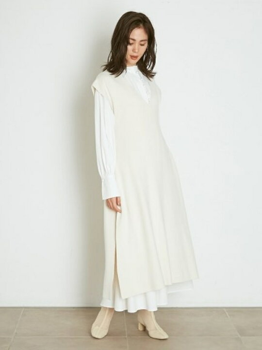 楽天市場】【SALE／50%OFF】ベストレイヤードシャツワンピース SNIDEL  