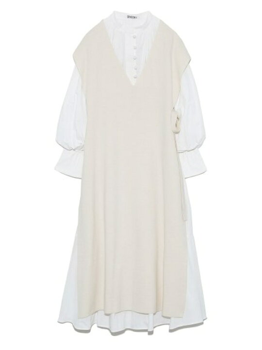 楽天市場】【SALE／50%OFF】ベストレイヤードシャツワンピース SNIDEL  