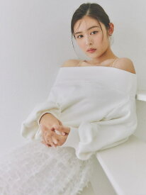 【WEB限定】ワンショルダーロゴスウェット SNIDEL スナイデル トップス パーカー・フーディー グレー ホワイト ピンク イエロー ネイビー【送料無料】[Rakuten Fashion]