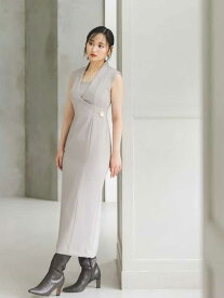 【SALE／50%OFF】レイヤードライクジレワンピース SNIDEL スナイデル ワンピース・ドレス ワンピース ブラック ホワイト【RBA_E】【送料無料】[Rakuten Fashion]