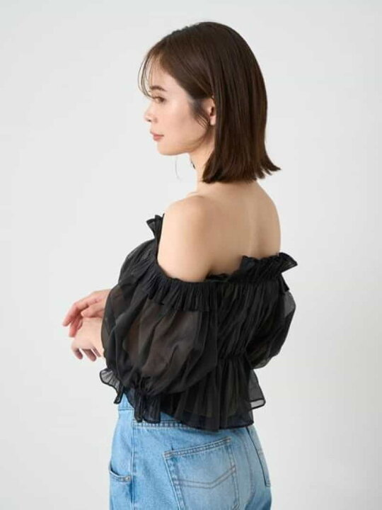 楽天市場】【SALE／30%OFF】Sustainableギャザーオフショルブラウス 