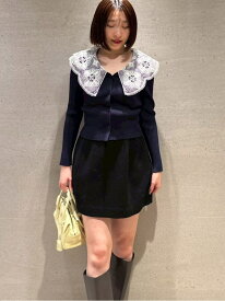 【SALE／50%OFF】構築ミニスカート SNIDEL スナイデル スカート ミニスカート ブラック イエロー【RBA_E】【送料無料】[Rakuten Fashion]
