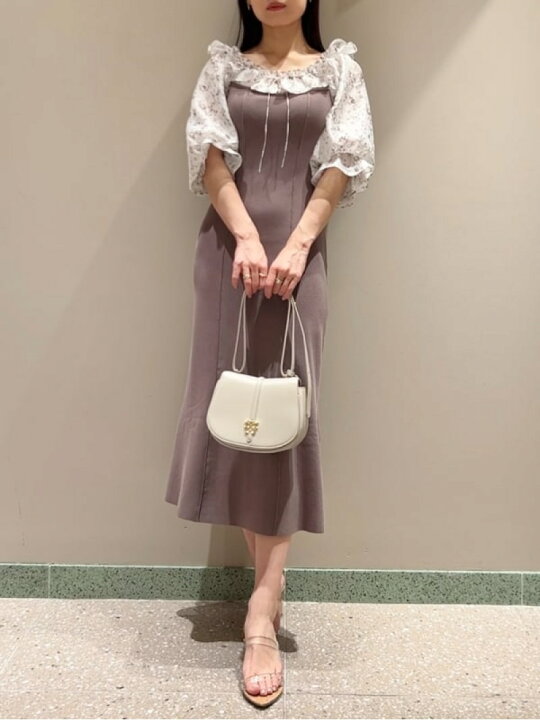 楽天市場】【SALE／50%OFF】シアードッキングニットワンピース SNIDEL  