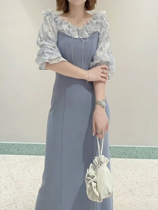 楽天市場】【SALE／50%OFF】シアードッキングニットワンピース SNIDEL 