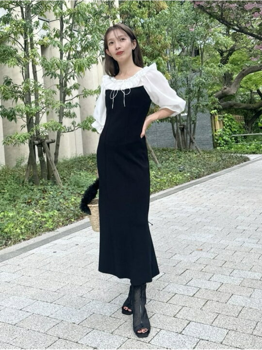 楽天市場】【SALE／50%OFF】シアードッキングニットワンピース SNIDEL  