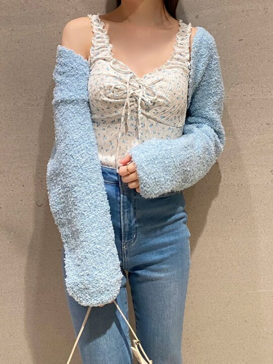 楽天市場】【SALE／50%OFF】フラッフィーボレロカーディガン&フリル 
