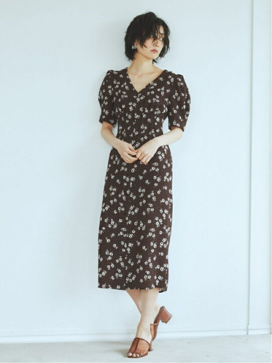 楽天市場】【SALE／50%OFF】フラワーパターンタイトワンピース SNIDEL 