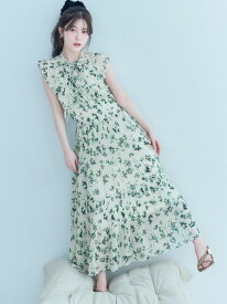 【販路限定サイズあり】Sustainableフリルワンピース SNIDEL スナイデル ワンピース・ドレス ワンピース グリーン ベージュ ピンク【送料無料】[Rakuten Fashion]