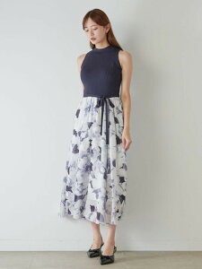 �ySALE�^50%OFF�z�m�[�X���j�b�g�h�b�L���O�����s�[�X SNIDEL �X�i�C�f�� �����s�[�X�E�h���X �����s�[�X �l�C�r�[ �O���[�yRBA_E�z�y���������z[Rakuten Fashion]