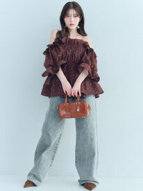 ストレートデニム SNIDEL スナイデル パンツ ジーンズ・デニムパンツ グレー【先行予約】*【送料無料】[Rakuten Fashion]