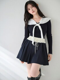 フレアミニスカショーパン SNIDEL スナイデル パンツ その他のパンツ ネイビー ブラック ホワイト【送料無料】[Rakuten Fashion]