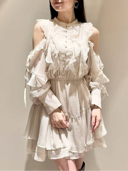 楽天市場】【SALE／50%OFF】フリルシフォンミニワンピース SNIDEL 