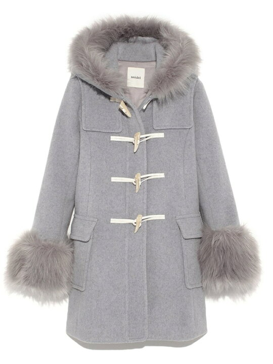 楽天市場】【SALE／45%OFF】フェイクファースリーブダッフルコート 