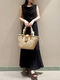 【SALE／50%OFF】【WEB限定カラーあり】ドレープネックカットワンピース SNIDEL スナイデル ワンピース・ドレス ワンピース ブラック【RBA_E】【送料無料】[Rakuten Fashion]